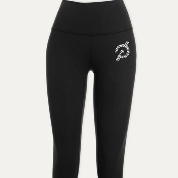 Lululemon X Peloton Wunder Under High Rose Crop Legging Black size 10 - Picture 2 of 12